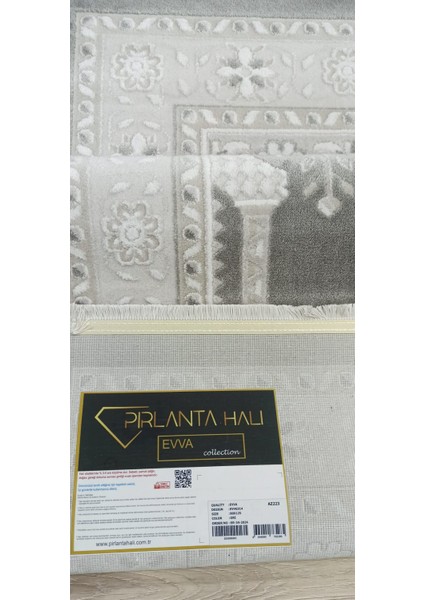 Evva Halı Seccade Parlak Yumuşak Dokulu Kadifemsi Yüzey 77 x 125 cm