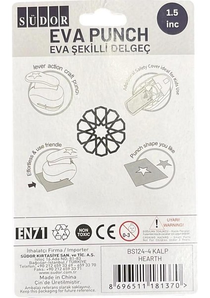 Eva Şekilli Delgeç 9X7X5,5 cm ( Delme Alanı Çapı 1,5 Inç ) fırsatları
