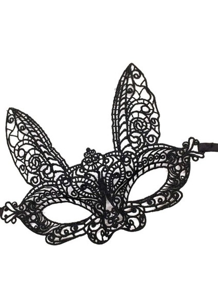 Siyah Dantel Kesim Balo Parti Maskesi 7 No fırsatları
