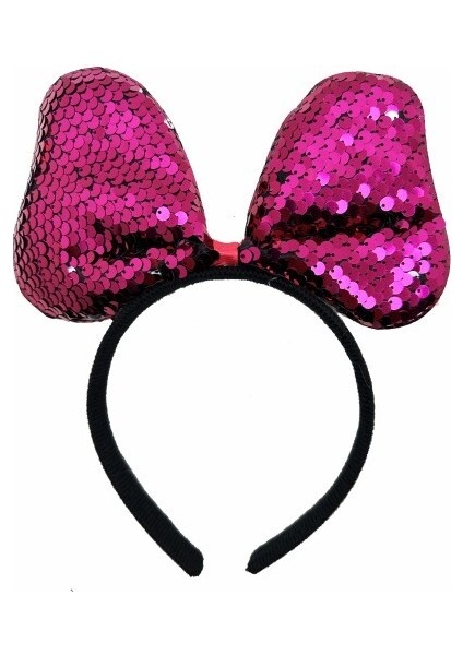 Renk Değiştiren Fiyonk Parti Tacı Fuşya Gümüş