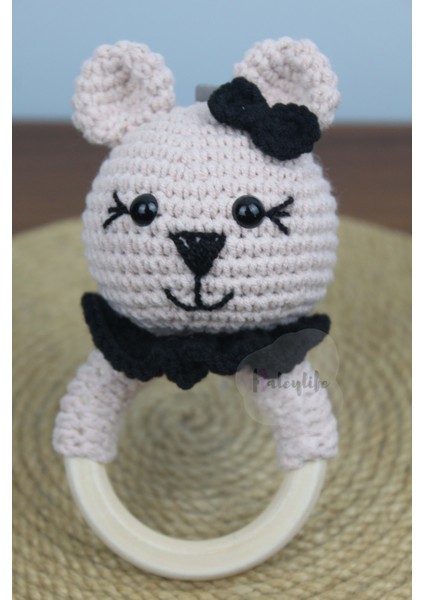 - Amigurumi Organik Ayıcık Çıngırak Diş Kaşıyıcı