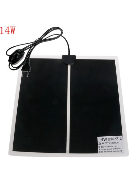 28X28CM Tarzı Ab Fişi Ayarlanabilir Sıcaklık Pet Isıtıcı Isıtıcı Amfibi Yatak Mat JUN13 (Yurt Dışından)