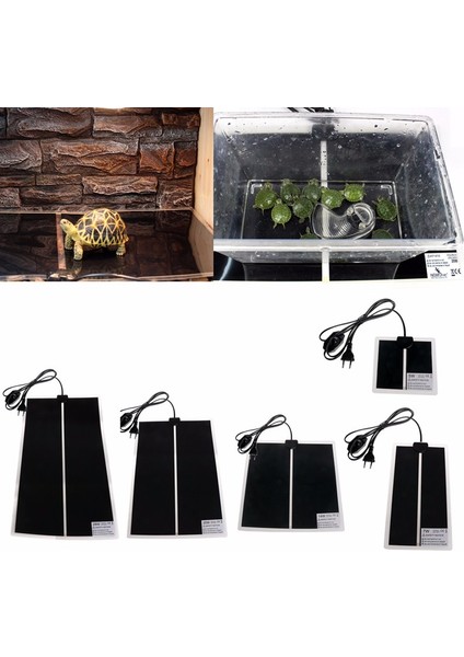 28X28CM Tarzı Ab Fişi Ayarlanabilir Sıcaklık Pet Isıtıcı Isıtıcı Amfibi Yatak Mat JUN13 (Yurt Dışından)
