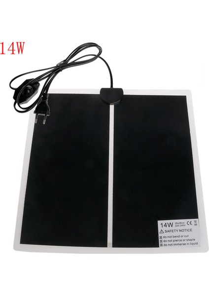 Ab 14W Stili Evcil Hayvan Isıtma Ped Kullanımı Ayarlanabilir Sıcaklık Sürüngen Isıtma Evcil Isıtma Yatağı Mat Ju (Yurt Dışından)