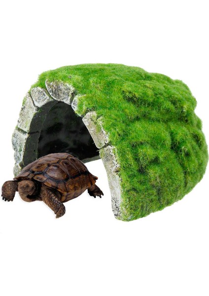 016A Stili Reçine Sürüngenler Habitat Dekorasyon Saklanma Mağarası Balık Kaplumbağa Tankı Güneşlenme Süsü Kaplumbağa Terası Gizlenme Evi Akrep Kertenkele (Yurt Dışından) fırsatları