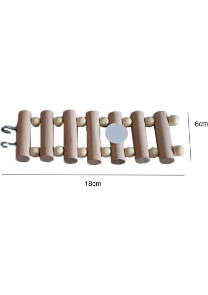 6X30CM Tarzı Kuş Kafesi Aksesuarları Hamster Ürünleri Pet Malzemeleri Papağan Oyuncak Ahşap Merdiven Sallanan Tırmalayıcı Dallı Tünek Yuvarlak Kütük (Yurt Dışından) fiyatları