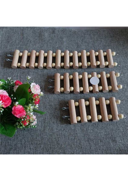 6X30CM Tarzı Kuş Kafesi Aksesuarları Hamster Ürünleri Pet Malzemeleri Papağan Oyuncak Ahşap Merdiven Sallanan Tırmalayıcı Dallı Tünek Yuvarlak Kütük (Yurt Dışından) modelleri