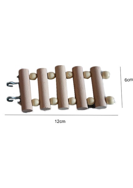 6X30CM Tarzı Kuş Kafesi Aksesuarları Hamster Ürünleri Pet Malzemeleri Papağan Oyuncak Ahşap Merdiven Sallanan Tırmalayıcı Dallı Tünek Yuvarlak Kütük (Yurt Dışından) fırsatları