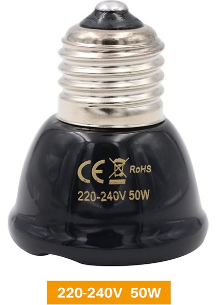 50W Tarzı E27 Pet Isı Lambası Mini Kızıl Seramik Isıtıcı Ampul Evcil Hayvan Kaplumbağa Isıtma Işığı Kutu Isıtıcı Işık Ampulleri (Yurt Dışından)