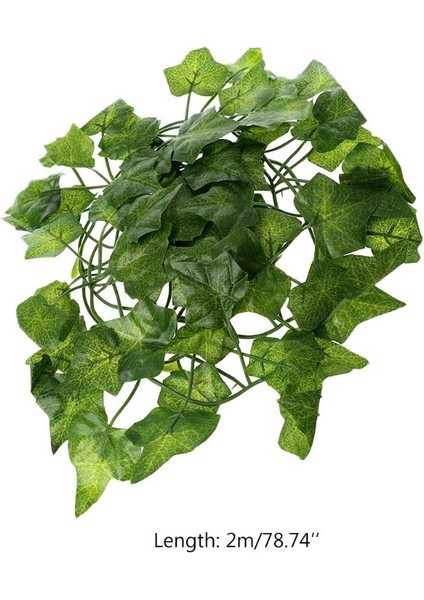 Duvar Kaplanı Tarzı Yapay Karpuz Sarması Sürüngen Kertenkele Terraryum Tırmanma Dekorasyonu Sahte Bitki Yaprakları (Yurt Dışından)