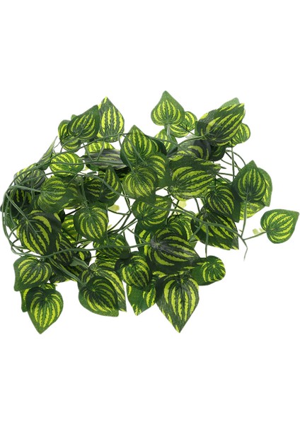 Duvar Kaplanı Tarzı Yapay Karpuz Sarması Sürüngen Kertenkele Terraryum Tırmanma Dekorasyonu Sahte Bitki Yaprakları (Yurt Dışından) modelleri