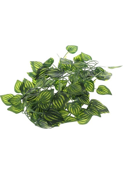 Duvar Kaplanı Tarzı Yapay Karpuz Sarması Sürüngen Kertenkele Terraryum Tırmanma Dekorasyonu Sahte Bitki Yaprakları (Yurt Dışından) fırsatları