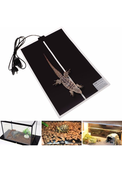 20W Tarzı Ab Fişi Ayarlanabilir Sıcaklık Pet Isıtma Matı Kaplumbağa Amfibiler Isıtıcı Yatak Matı Sürüngen Malzemeleri C42 (Yurt Dışından) fiyatları