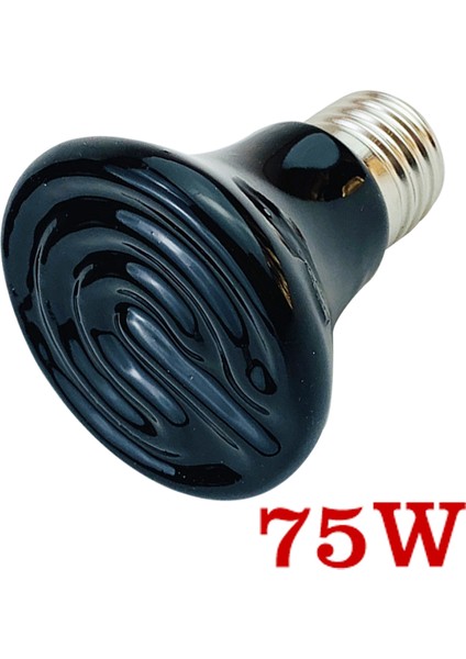 Seramik Ampul 75W Tarzı E27 Sürüngen Lambası Kaplumbağa Isıtma Lambası Mini Evcil Isıtma Ampibi Lizard Termostat Ultraviyole Lamba Kızıl Seramik Isıtıcı (Yurt Dışından)