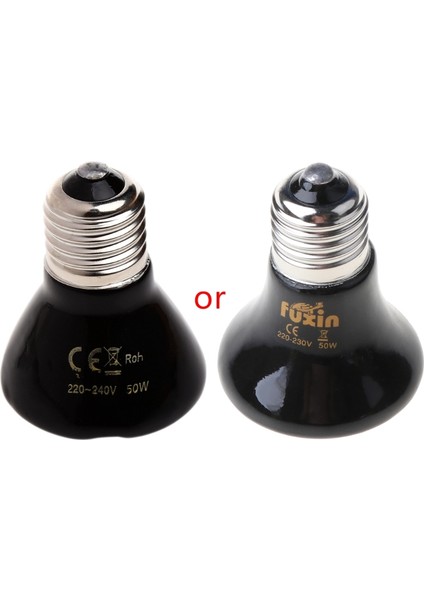 50W Tarzı 220V Küçük Mini Seramik Yayıcı Isıtıcı Lamba Işık Ampulleri Uzak Kızılötesi Isıtma Yavru Yatağı (Yurt Dışından)