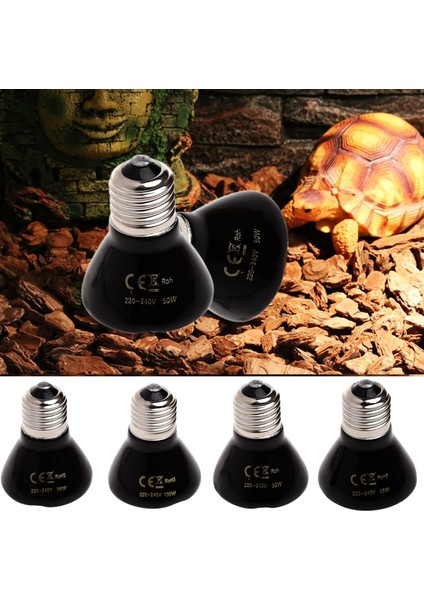 50W Tarzı 220V Küçük Mini Seramik Yayıcı Isıtıcı Lamba Işık Ampulleri Uzak Kızılötesi Isıtma Yavru Yatağı (Yurt Dışından)