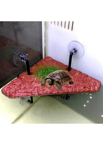No.6 Tarzı Tortoise Terrace Kaplumbağa Adası Yüzen Ada Tasarımı Basit Kurulumlu Bakalit Amfibik Tırmanma Platformu Balık Kasesi Için (Yurt Dışından)