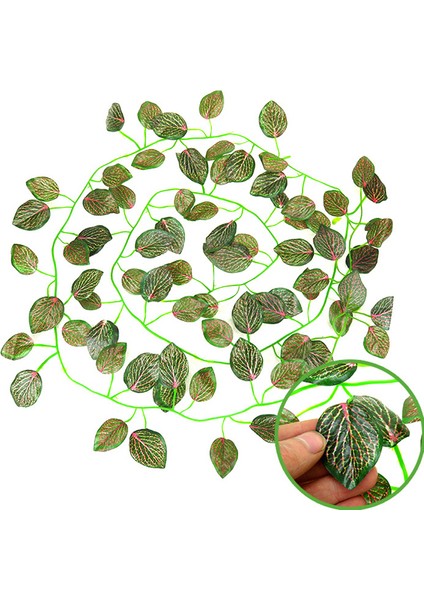 E Stili 1 Adet Yeşil Yaprak Terraryum Kertenkele Orman Sarmalı Esnek Orman Sarmalı Bükülebilir Yapay Sarmalı Kertenkele Terraryum Dekorasyonu (Yurt Dışından) indirimleri