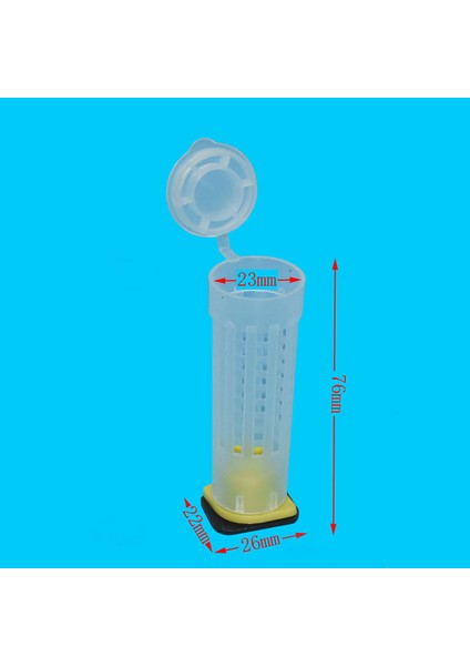 Beyaz Stil M Beden 100 Takım Arı Ekipmanı Kraliçe Kafesi 7.6cm 2.6cm Çap Yeni Arıcılık Ekipmanı Böcekler Aletleri Arı. (Yurt Dışından)