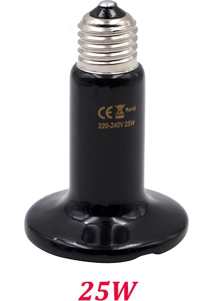 25W Tarzı E27 Uzak Kızılötesi Evcil Hayvan Isıtma Lambası Seramik Kaplumbağa Yavru Ampul Isı Emici Işık Ampulü 25W 50W 75W 100W 150W 200W (Yurt Dışından)