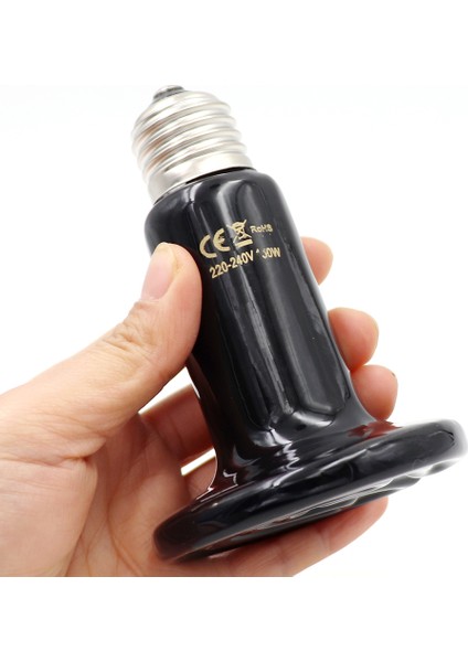 50W Tarzı Ev Sürüngen Isıtma Lambası Uzak Kızıl Seramik Kaplumbağa Yavrulama Ampulü Isı Yayıcı Işık Ampulü 25W 50W 100W 150W 200W (Yurt Dışından) modelleri