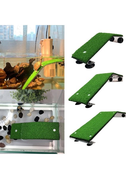 M Tarzı Tortoise Terrace Gerçekçi Yüzen Platform Kalsiyum Takviyeli Platform Simülasyon Doğal Çim Habitat Dinlenme Oyun Alanı (Yurt Dışından) fiyatları