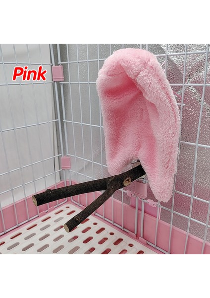 Pembe Tarzı 15X22 Kuş Şal Yuva Çadır Şekilli Kış Sıcak Köşe Papağan Muhabbet Kuşu Muhabbet Kuşu Pamuk Yuva Kuş Battaniye Küçük Hayvan Pelerin Kafes Dekorasyonu (Yurt Dışından)