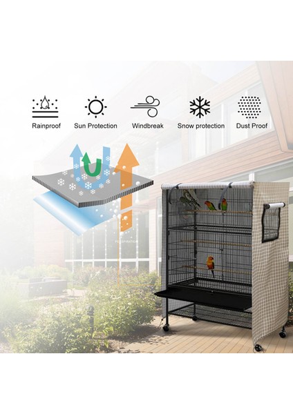 Siyah Stil Anti Uv Katı Büyük Pet Malzemeleri Papağan Toz Geçirmez Koruyucu (Yurt Dışından) modelleri
