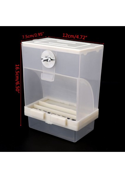 Otomatik Kuş Yemleme Aracı Tavuk Için Fodder Yiyecek Konteyneri Sıçramaya Dayanıklı Depolama Kutusu (Yurt Dışından)