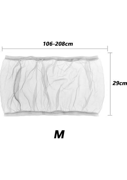 Beyaz Stil L Beden Naylon Mesh Alıcı Tohum Kuş Papağan Kapağı Yumuşak Kolay Temizlik Naylon Havalı Kumaş Mesh Kuş Kafesi Kapak Tutucu Kuş Malzemeleri (Yurt Dışından)