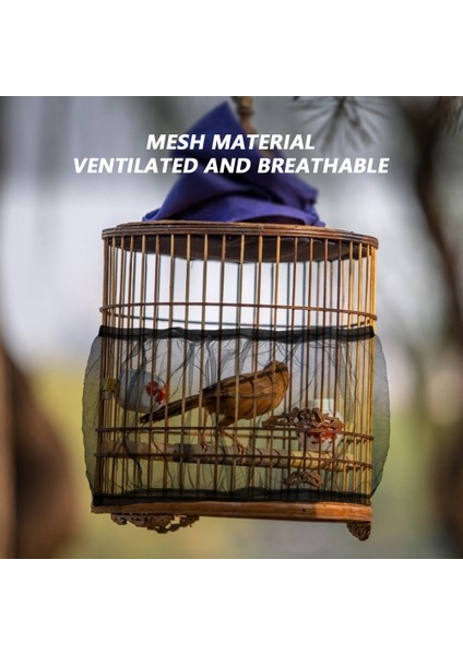 Beyaz Stil L Beden Naylon Mesh Alıcı Tohum Kuş Papağan Kapağı Yumuşak Kolay Temizlik Naylon Havalı Kumaş Mesh Kuş Kafesi Kapak Tutucu Kuş Malzemeleri (Yurt Dışından) indirimleri