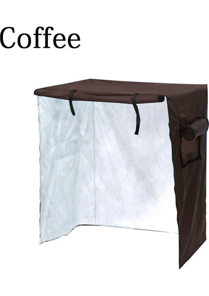 Kahve Stili 1pc Açık Kuş Kafesi Örtüsü Anti-Yağmur Açık Hayvan Kafesi Tente Kuş Örtüsü Ev Toz Örtüsü Gümüş ve Yağmur Kaplı (Yurt Dışından)