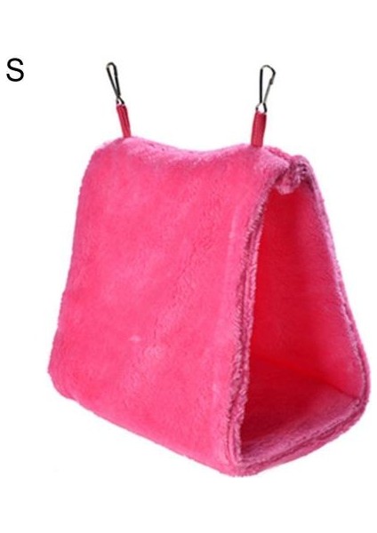 Pembe Tarzı L Beden Ev Hayvanları Hamster Tavşan Kuş Asılı Ev Sıcak Yumuşak Kafes Yatak Yuvası Hamak Saf Pamuk Yumuşak Nefes Alabilir ve Rahat Yuva (Yurt Dışından)