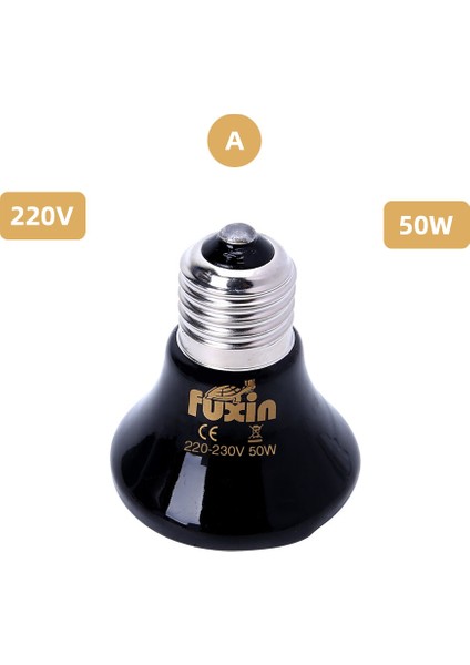 220V 50W Tarzı E27 Pet Isıtma Lambası Mini Kızılötesi Seramik Isıtıcı Ampul Kertenkele Isıtma Işığı Kutusu Isıtıcı Işık Ampulleri (Yurt Dışından)