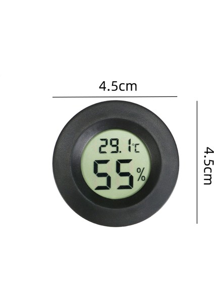 Tel Siyah Stili ile Sürüngen Kaplumbağa Terraryum Akvaryum Tank Aksesuarları Sıcaklık Nem Için Yüksek Hassas Dijital Termometre Higrometre Meter (Yurt Dışından)