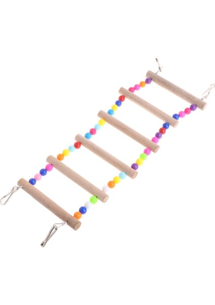 6 Merdiven Stili Ev Kuş Merdiven Oyuncakları Plastik Boncuk Doğal Ahşap Çubuklar Toksik Olmayan Dayanıklı Papağanlar Asılı Tırmanma Oyuncakları Muhabbet Kuşları Kuş Oyuncakları (Yurt Dışından)