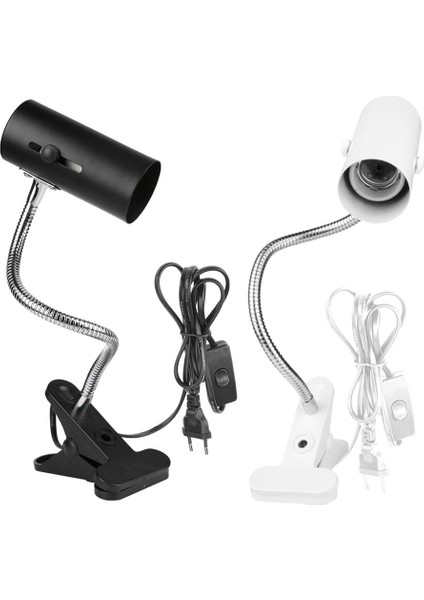 Siyah 150CM -Us Stili Kaplumbağa Balık Tankı Sürüngen Isıtma Lamba Tutucu 360 Derece Döner E27 Lamba Soketi Klipsli Ampul ile Lamba Klips Kapağı Ürün Başlığı (Yurt Dışından) fiyatları