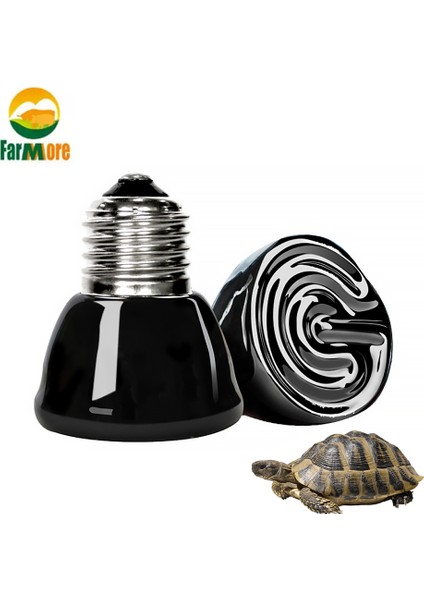 50W Tarzı Mini Seramik Isıtma Lambası 220V W E27 Kızılötesi Kaplumbağa Sıcak Ampul Su Geçirmez Sıcaklık Kontrol Cihazı (Yurt Dışından)