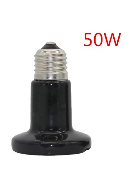 50W Tarzı Kaplumbağa Hayvan Isıtıcı Pet Seramik Isıtma Lambası E27 25W 50W 75W 100W 1 Adet (Yurt Dışından)
