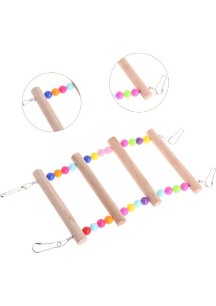 6 Merdiven Stili Ev Kuş Merdiven Oyuncakları Plastik Boncuk Doğal Ahşap Çubuklar Toksik Olmayan Dayanıklı Papağanlar Asılı Tırmanma Oyuncakları Muhabbet Kuşları Kuş Oyuncakları (Yurt Dışından) indirimleri