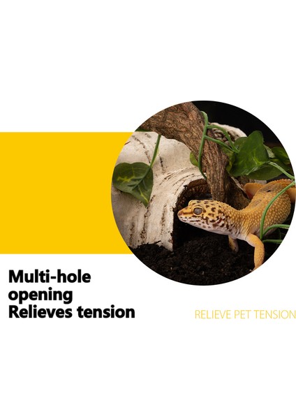 L Tarzı Sürüngen Habitat Reçine Süs Heykeli Kertenkele Yuvası Küçük Hayvan Mağarası Kabuk Eğri Leopar Gekosu Örümcek Yılan Kaplumbağa Fırm - (Yurt Dışından)