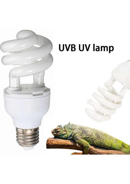 13W 5.0 Tarzı Sürüngen Uvb Lambası Ampul Kaplumbağa Kertenkele Yılan Iguanalar Isı Kalsiyum Lambası Enerji Tasarruflu Işık Sürüngen Sukulent E27 (Yurt Dışından)