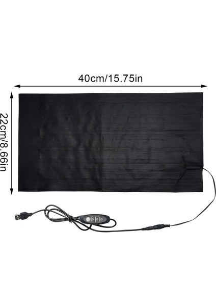 S Tarzı 45 X30 cm Pet Isıtma Ped Su Geçirmez Yıkanabilir Sıcak Düz Isıtıcı Mat Rüptiller Isıtma Ped USB Sıcak Karbon Fiber Isıtma Ped (Yurt Dışından)