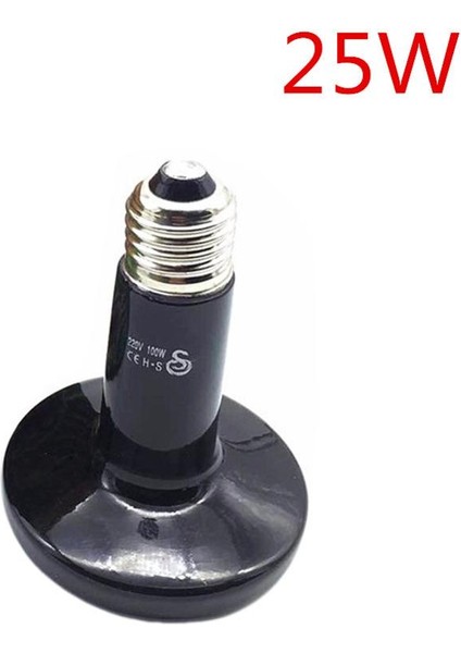 25W Tarzı V Seramik Isı Lambası Emitter Isıtıcı Evcil Hayvan Sürüngen Çiftlik Hayvanı Kümes Isı Üretme Işığı (Yurt Dışından)