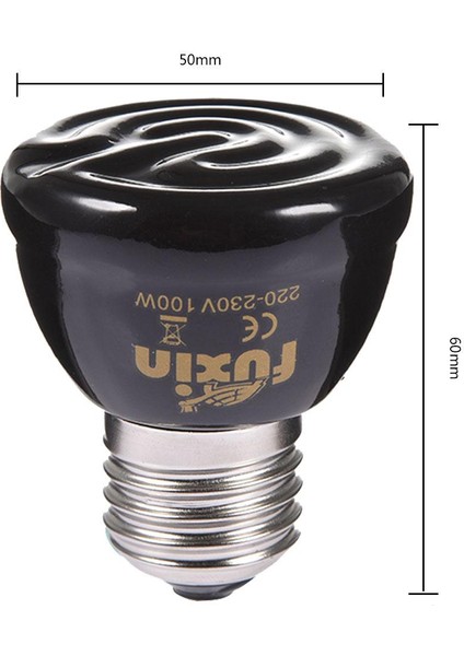 50W Tarzı E27 Evcil Hayvan Isıtma Lambası Seramik Kertenkele Kaplumbağa Örümcek Sürüngen Kutusu Isıtıcı Isı Ampulü Kuluçka Makinesi 25W 50W 75W 100W 220V (Yurt Dışından)