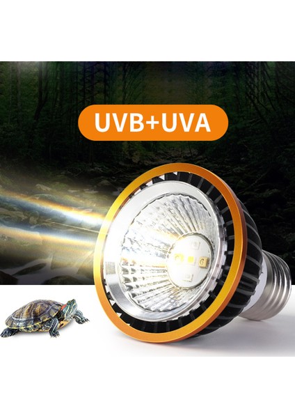 Uvb 10.0 Stili Profesyonel 3W Sürüngen Lambası Uva Uvb5.0 UVB10.0 Lamba LED Ampul Kaplumbağa Kaplumbağa Kertenkele Güneşlenme Uvb Ampul Aydınlatma (Yurt Dışından)
