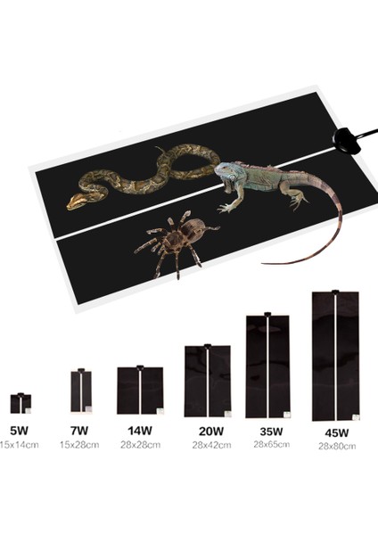 35W Ab Fiş Stili Sürüngenler Isı Matı Tırmanma Evcil Isıtma Sıcak Pedler Ayarlanabilir Sıcaklık Kontrol Cihazı Matlar Sürüngenler Malzemeleri Ab Fiş (Yurt Dışından) fırsatları