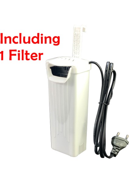 Beyaz Stil Akvaryum Kaplumbağa Su Filtresi Pompa Balık Tankı Düşük Şelale Filtre Oksijen Pompası Kaplumbağa Sürüngen Malzemeleri 3.5W 280LH (Yurt Dışından)