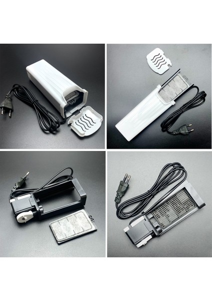 Beyaz Stil Akvaryum Kaplumbağa Su Filtresi Pompa Balık Tankı Düşük Şelale Filtre Oksijen Pompası Kaplumbağa Sürüngen Malzemeleri 3.5W 280LH (Yurt Dışından) indirimleri