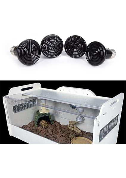 100W Tarzı Isı Lambası Siyah Kızılötesi Lamba 25W 50W 75W W Siyah Kızılötesi Seramik Fırlatıcı Isı Lambası Ampulleri Sürüngenler Için Yeni 2021 (Yurt Dışından) fiyatları